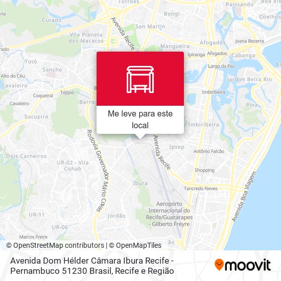 Avenida Dom Hélder Câmara Ibura Recife - Pernambuco 51230 Brasil mapa
