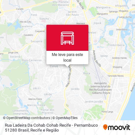 Rua Ladeira Da Cohab Cohab Recife - Pernambuco 51280 Brasil mapa