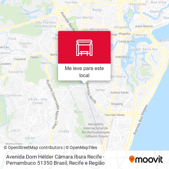 Avenida Dom Hélder Câmara Ibura Recife - Pernambuco 51350 Brasil mapa