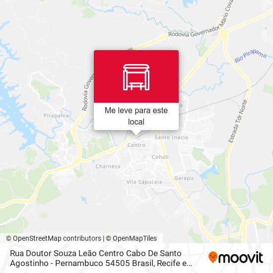 Rua Doutor Souza Leão Centro Cabo De Santo Agostinho - Pernambuco 54505 Brasil mapa