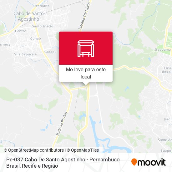 Pe-037 Cabo De Santo Agostinho - Pernambuco Brasil mapa