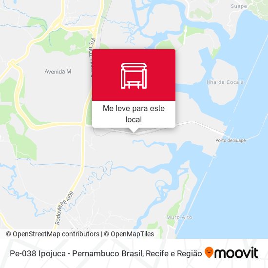 Pe-038 Ipojuca - Pernambuco Brasil mapa