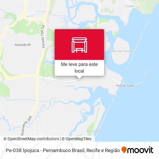 Pe-038 Ipojuca - Pernambuco Brasil mapa