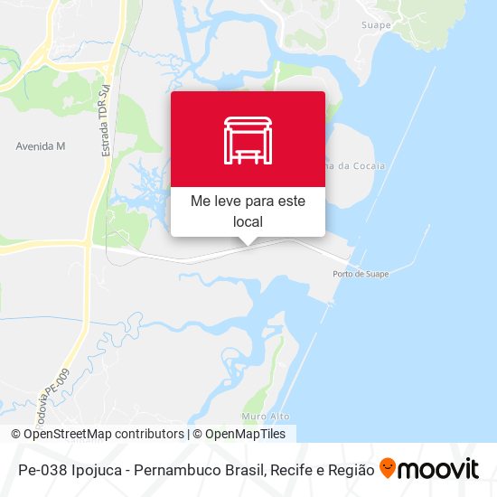 Pe-038 Ipojuca - Pernambuco Brasil mapa
