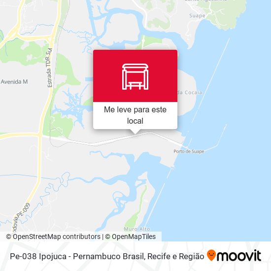 Pe-038 Ipojuca - Pernambuco Brasil mapa