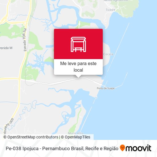 Pe-038 Ipojuca - Pernambuco Brasil mapa