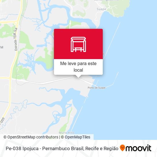 Pe-038 Ipojuca - Pernambuco Brasil mapa