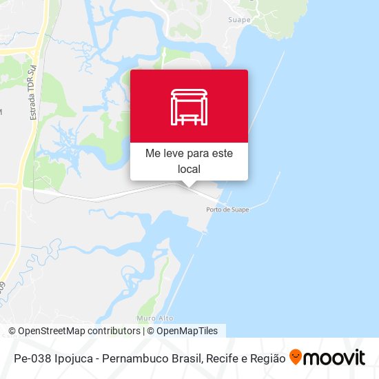 Pe-038 Ipojuca - Pernambuco Brasil mapa