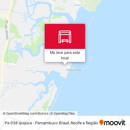 Pe-038 Ipojuca - Pernambuco Brasil mapa