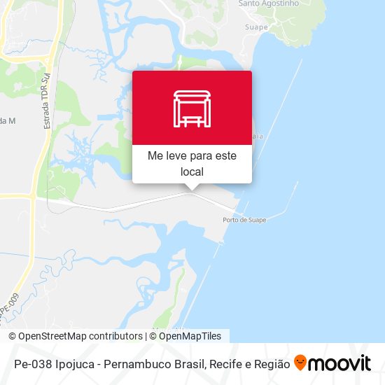 Pe-038 Ipojuca - Pernambuco Brasil mapa