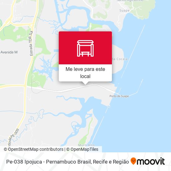 Pe-038 Ipojuca - Pernambuco Brasil mapa