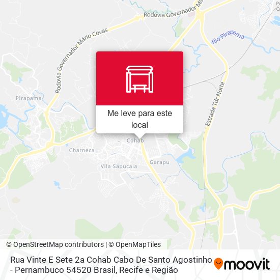 Rua Vinte E Sete 2a Cohab Cabo De Santo Agostinho - Pernambuco 54520 Brasil mapa