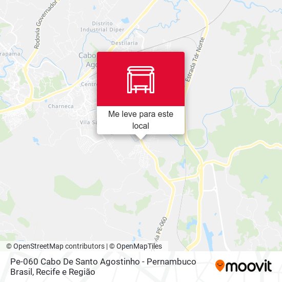 Pe-060 Cabo De Santo Agostinho - Pernambuco Brasil mapa