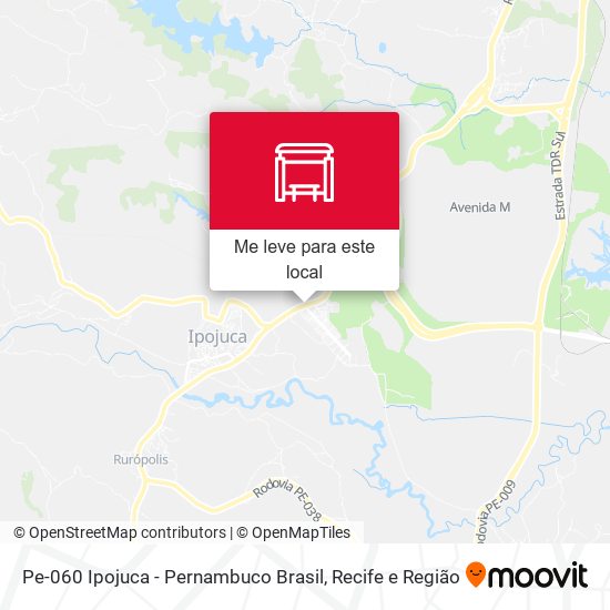 Pe-060 Ipojuca - Pernambuco Brasil mapa