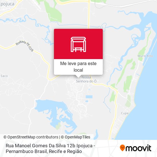 Rua Manoel Gomes Da Silva 12b Ipojuca - Pernambuco Brasil mapa