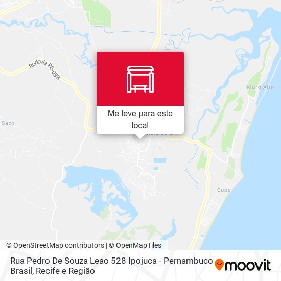 Rua Pedro De Souza Leao 528 Ipojuca - Pernambuco Brasil mapa