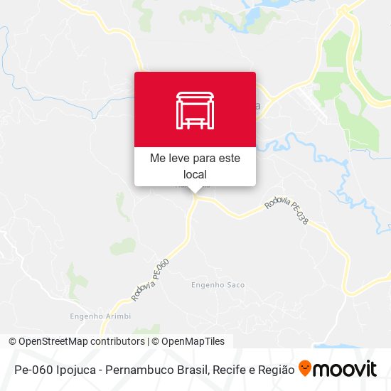 Pe-060 Ipojuca - Pernambuco Brasil mapa