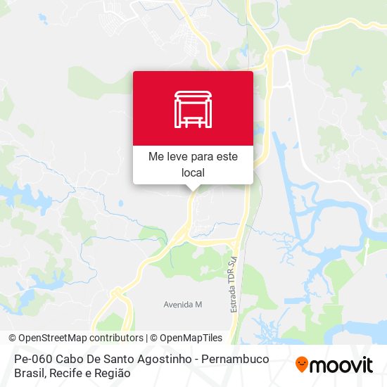 Pe-060 Cabo De Santo Agostinho - Pernambuco Brasil mapa