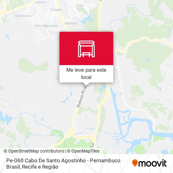 Pe-060 Cabo De Santo Agostinho - Pernambuco Brasil mapa