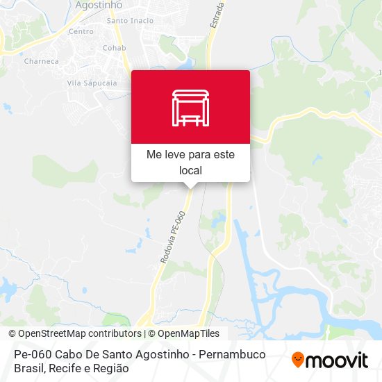 Pe-060 Cabo De Santo Agostinho - Pernambuco Brasil mapa
