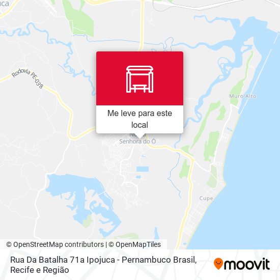 Rua Da Batalha 71a Ipojuca - Pernambuco Brasil mapa