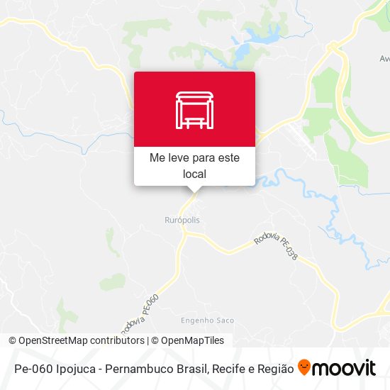 Pe-060 Ipojuca - Pernambuco Brasil mapa