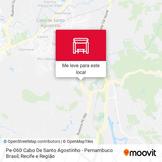 Pe-060 Cabo De Santo Agostinho - Pernambuco Brasil mapa