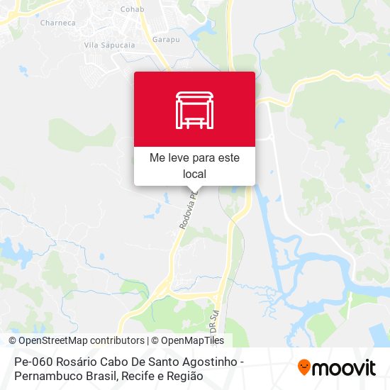 Pe-060 Rosário Cabo De Santo Agostinho - Pernambuco Brasil mapa