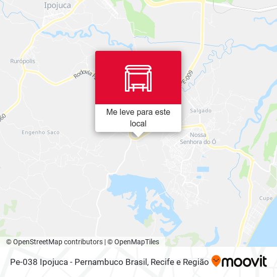 Pe-038 Ipojuca - Pernambuco Brasil mapa