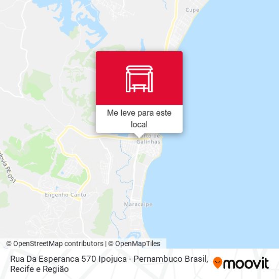 Rua Da Esperanca 570 Ipojuca - Pernambuco Brasil mapa