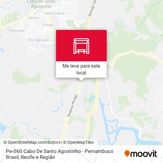 Pe-060 Cabo De Santo Agostinho - Pernambuco Brasil mapa