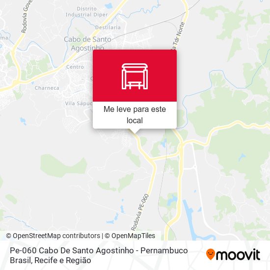 Pe-060 Cabo De Santo Agostinho - Pernambuco Brasil mapa