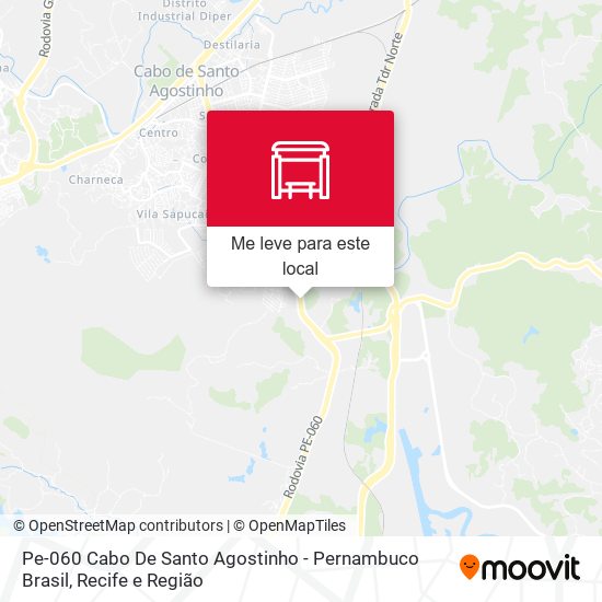 Pe-060 Cabo De Santo Agostinho - Pernambuco Brasil mapa
