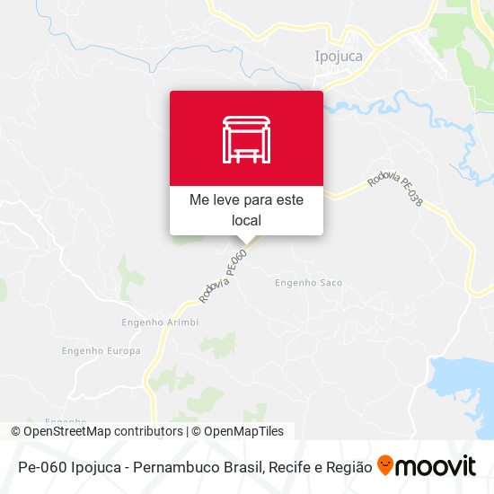 Pe-060 Ipojuca - Pernambuco Brasil mapa