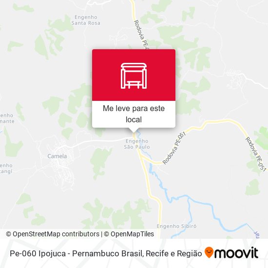 Pe-060 Ipojuca - Pernambuco Brasil mapa