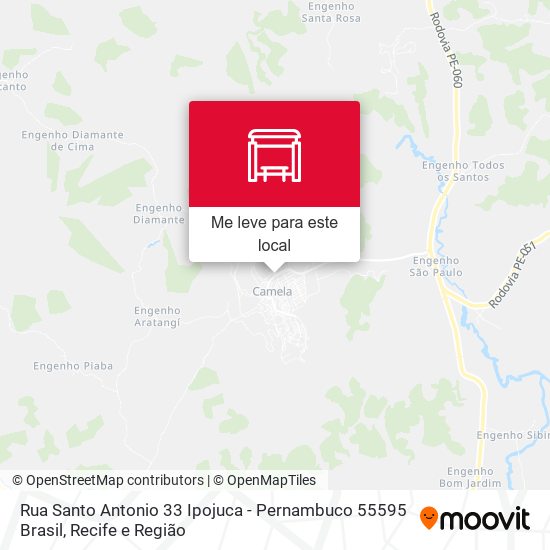 Rua Santo Antonio 33 Ipojuca - Pernambuco 55595 Brasil mapa