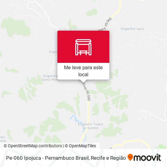Pe-060 Ipojuca - Pernambuco Brasil mapa