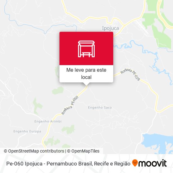 Pe-060 Ipojuca - Pernambuco Brasil mapa