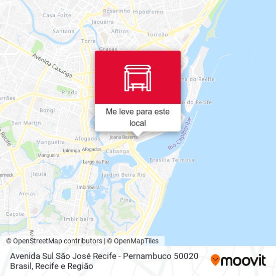 Avenida Sul São José Recife - Pernambuco 50020 Brasil mapa