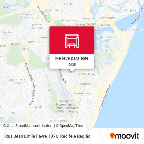 Rua Jean Emile Favre 1076 mapa