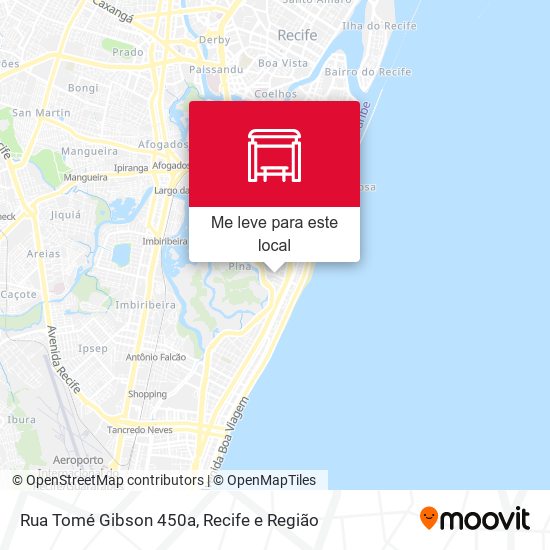 Rua Tomé Gibson 450a mapa