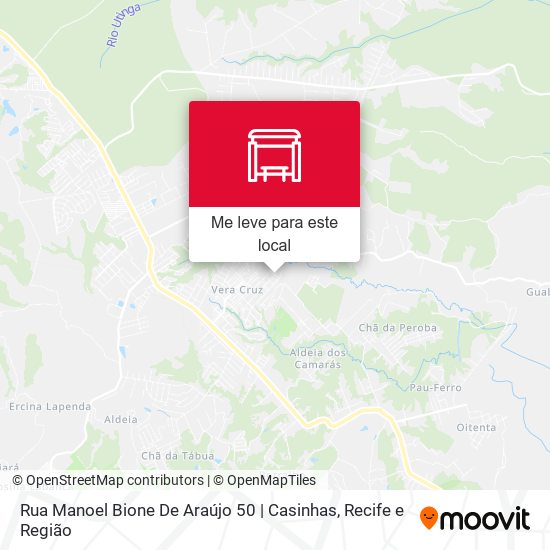Rua Manoel Bione De Araújo 50 | Casinhas mapa