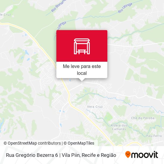 Rua Gregório Bezerra 6 | Vila Piin mapa