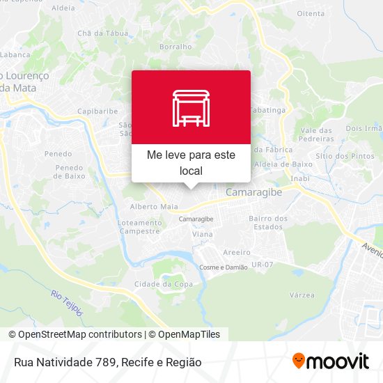 Rua Natividade 789 mapa