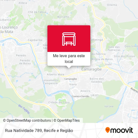 Rua Natividade 789 mapa