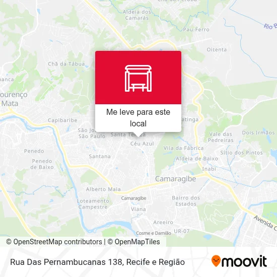 Rua Das Pernambucanas 138 mapa