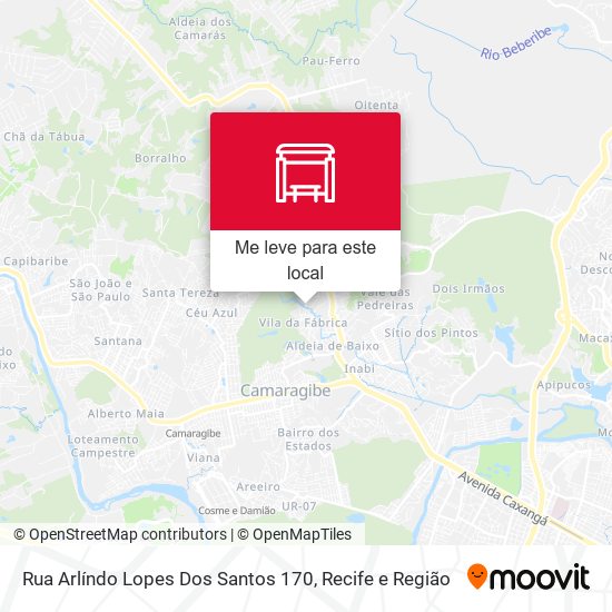 Rua Arlíndo Lopes Dos Santos 170 mapa