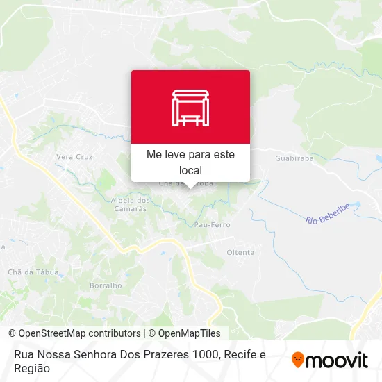 Rua Nossa Senhora Dos Prazeres 1000 mapa