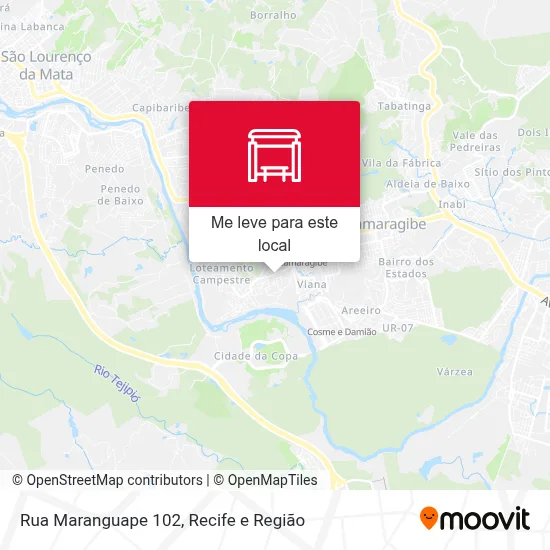 Rua Maranguape 102 mapa