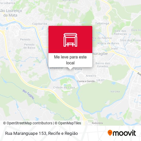 Rua Maranguape 153 mapa